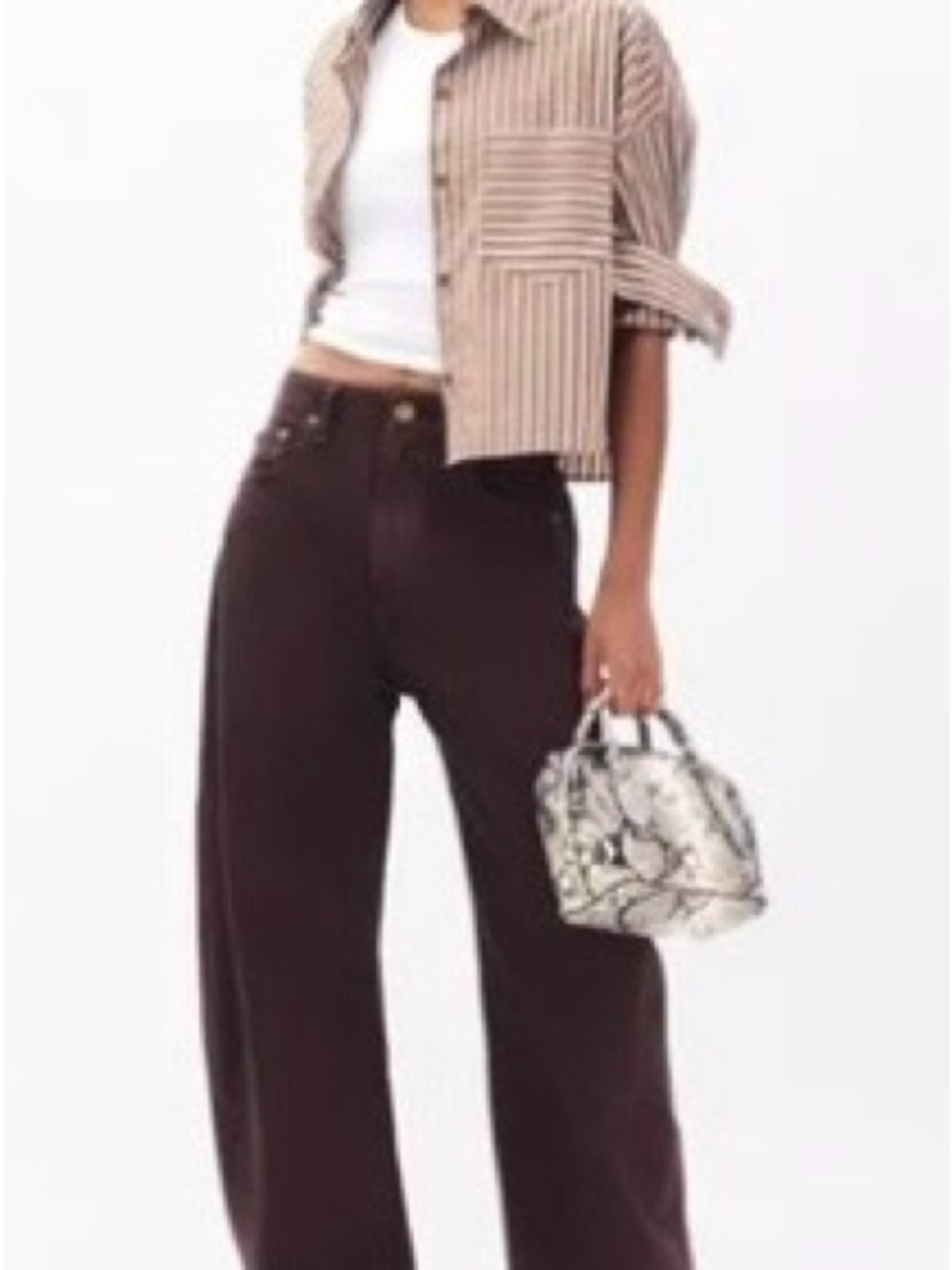 Rag and Bone Charlie Barrel Jeans in Espresso - Picture 7 of 13